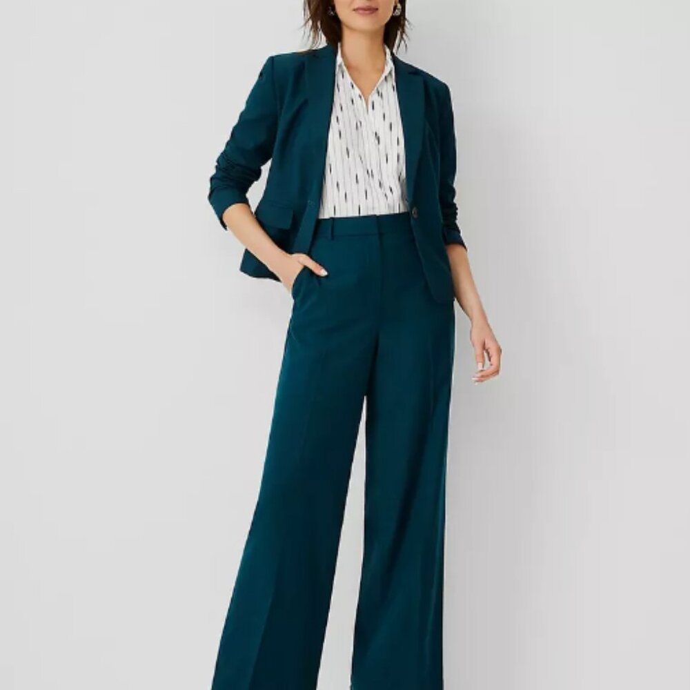 ANN TAYLOR Airy Wool Blend Jacket & Pant Suit
